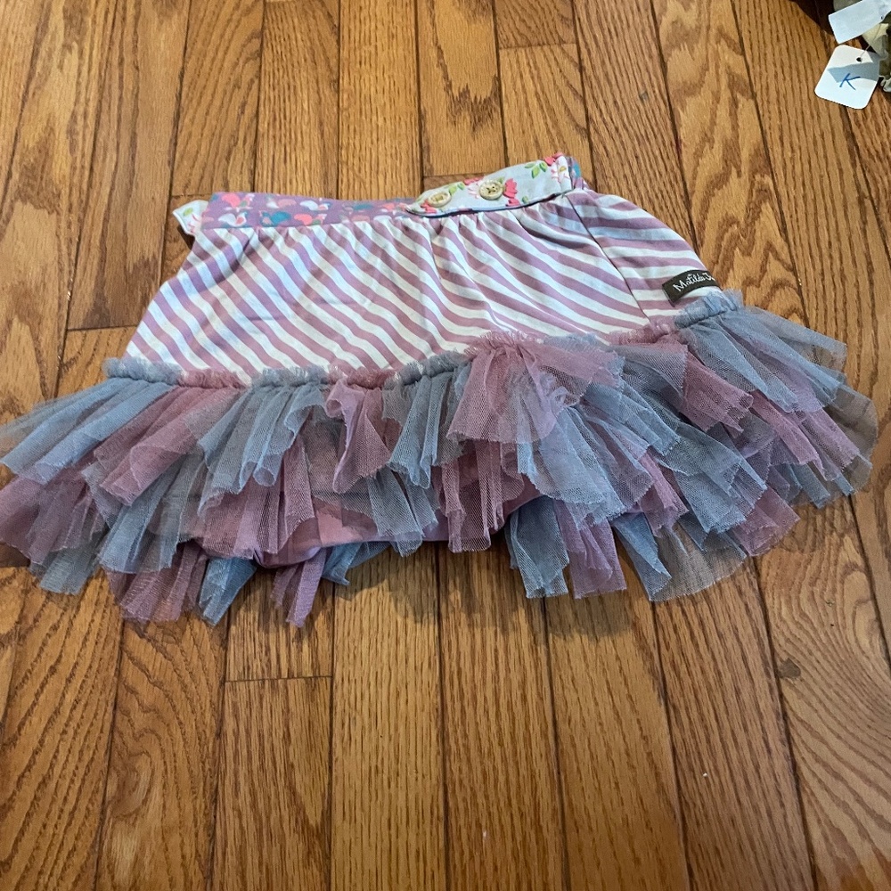 Colorful ruffle skirt, Matilda, Jane size 4